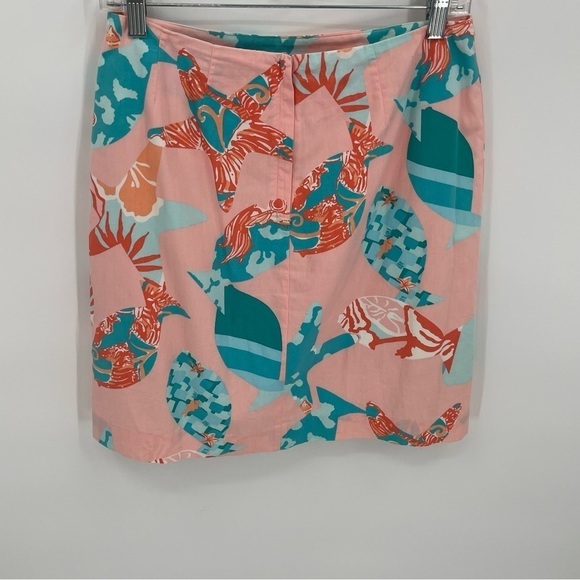 Lilly Pulitzer Women's White Label Mini Skirt Peach Creamsicle Size 8 Starfish - Picture 5 of 7